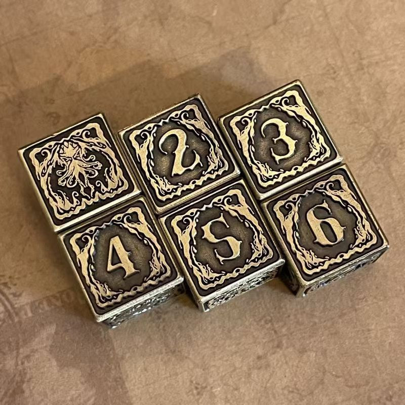 DIEACE C&C Single Cthulhu D6 Solid Metal Dice 16MM