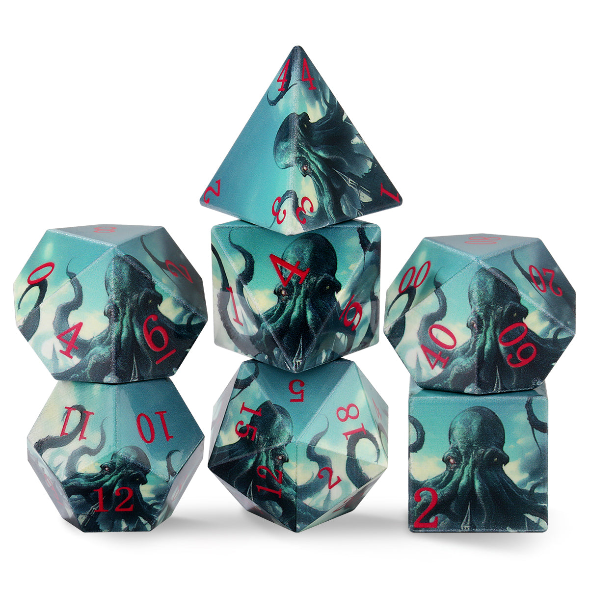DIEACE C&C 3D Printed Octopus Dice Set