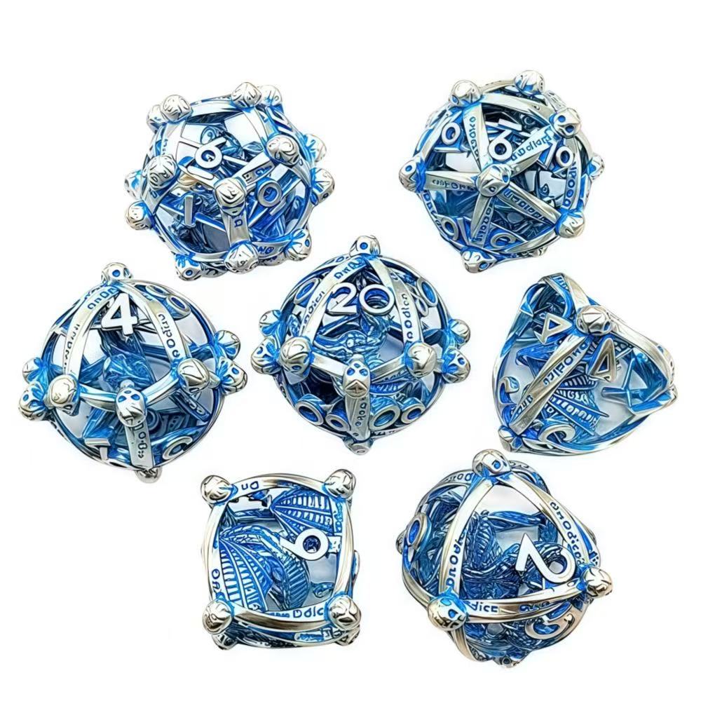 DIEACE D&D 3D Dragon Hollow Metal Dice