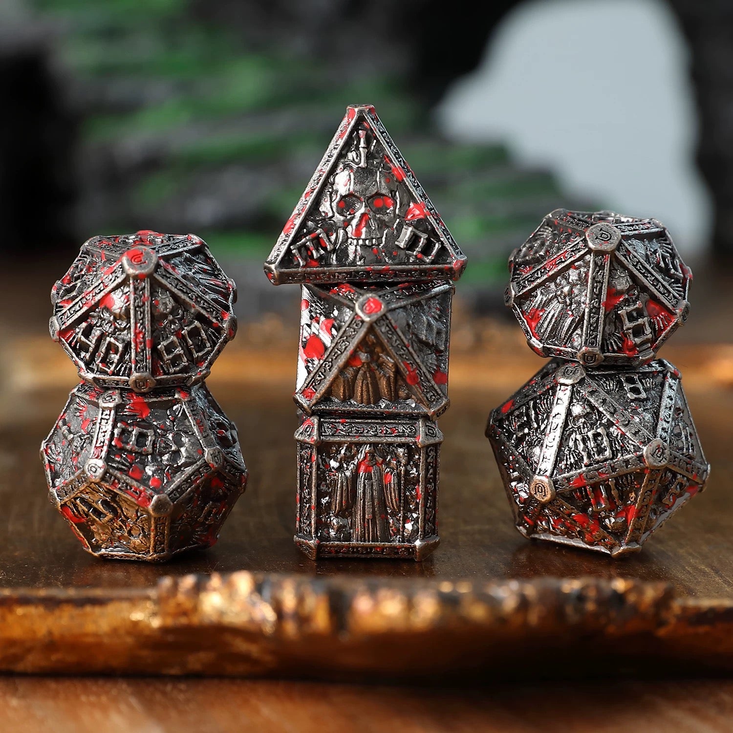DIEACE D&D Wizard Solid Metal Dice