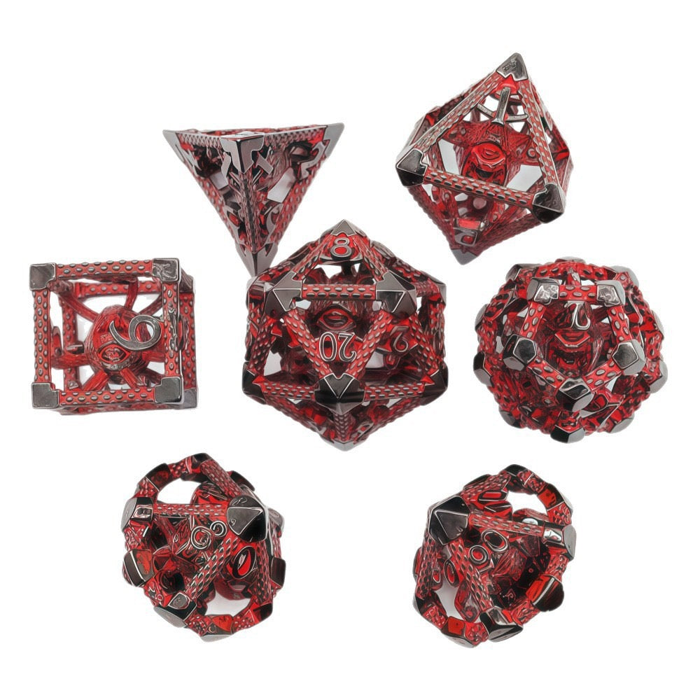 DIEACE D&D One-Eyed Monster Hollow Metal Dice