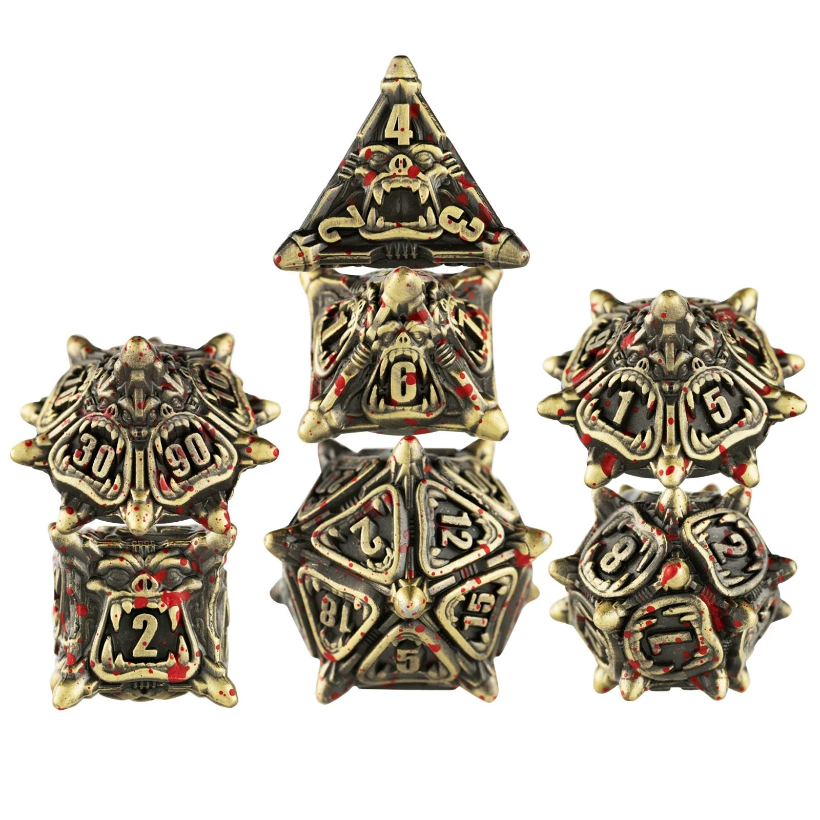 DIEACE D&D Demon Lord Hollow Metal Dice