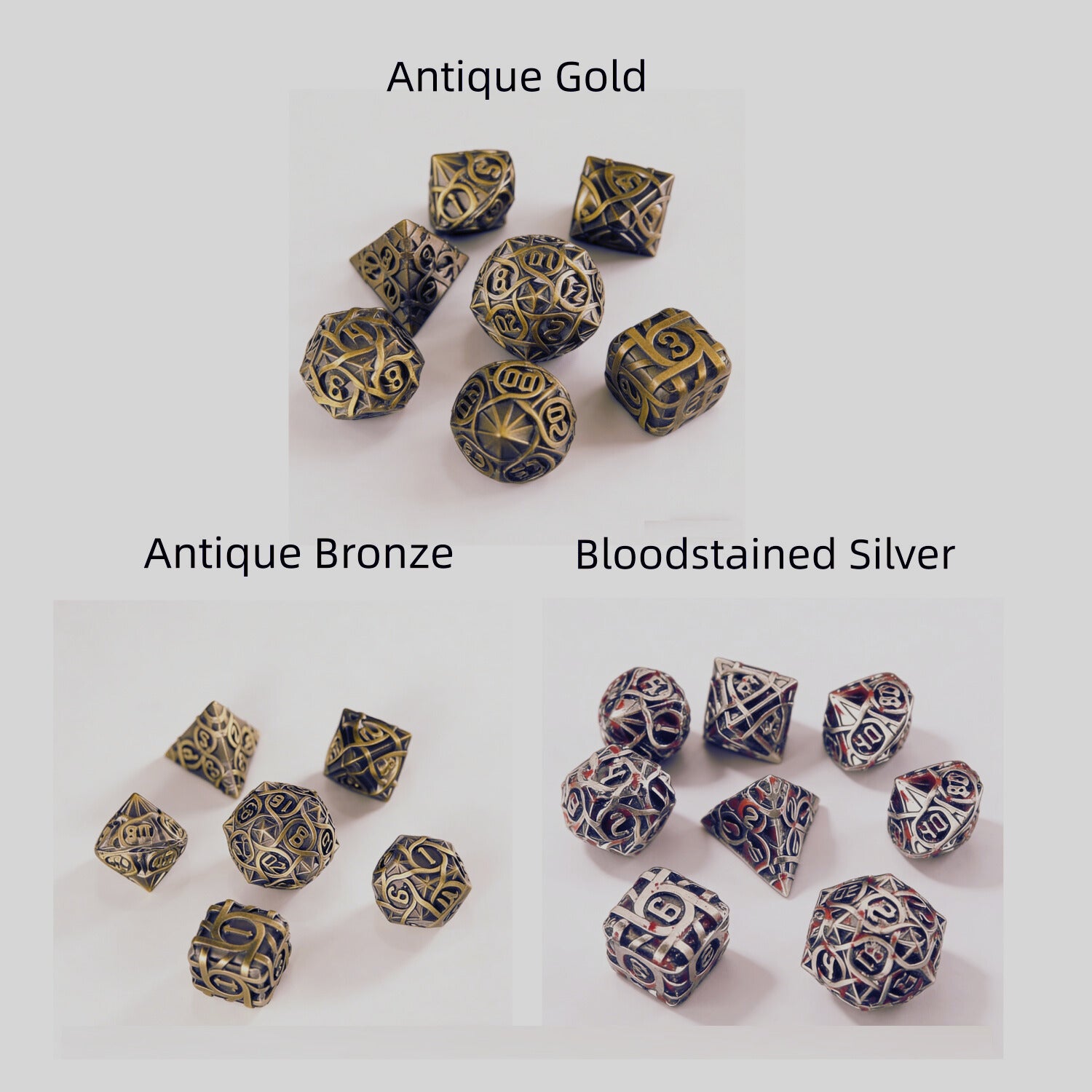 DIEACE D&D Thorn Solid Metal Dice