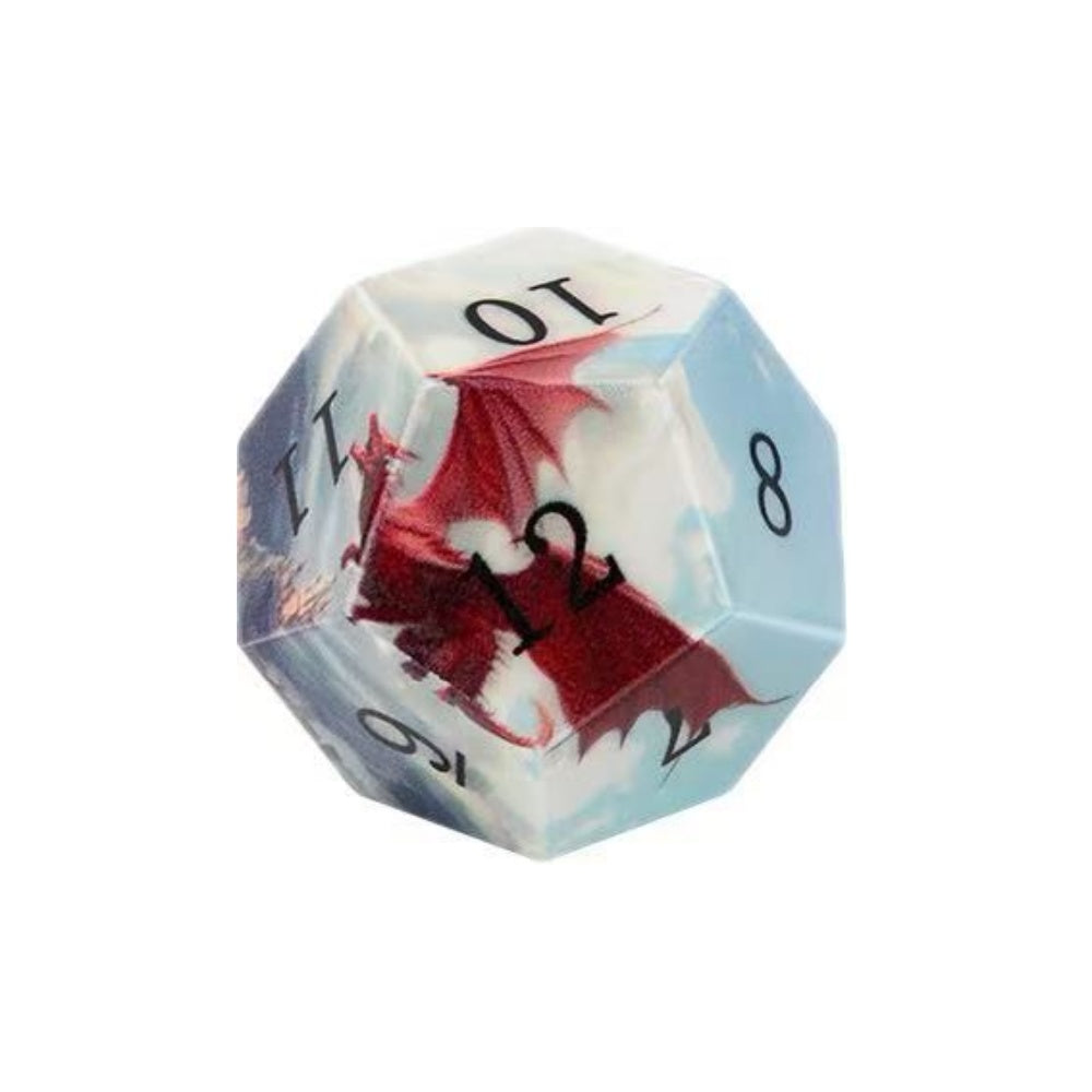 DIEACE D&D 3D Printed Flying Dragon Dice Set