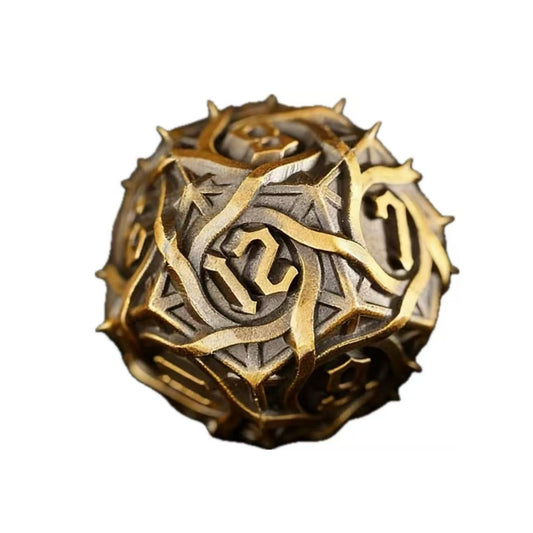 DIEACE D&D Thorn Solid Metal Dice