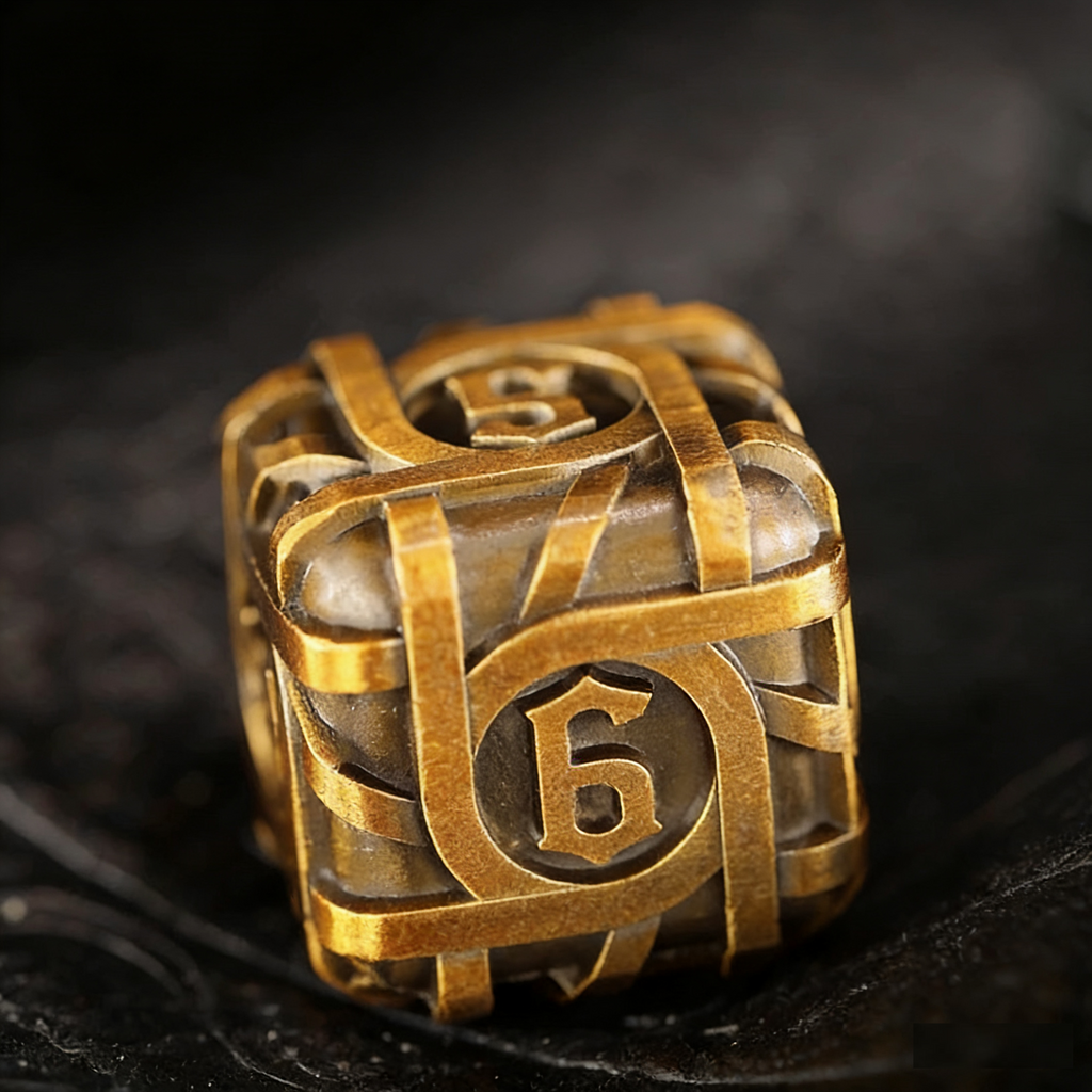 DIEACE D&D Thorn Solid Metal Dice