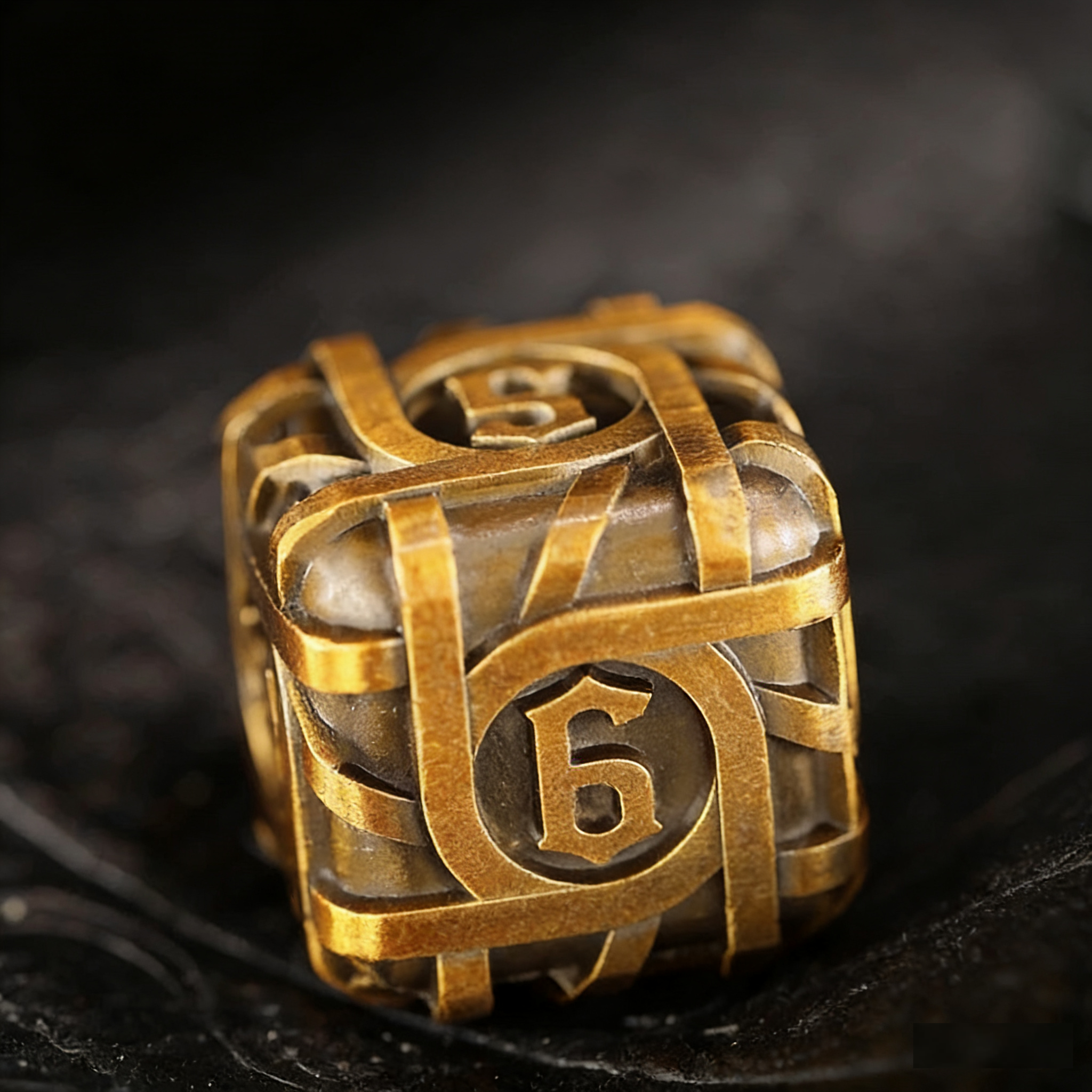 DIEACE D&D Thorn Solid Metal Dice