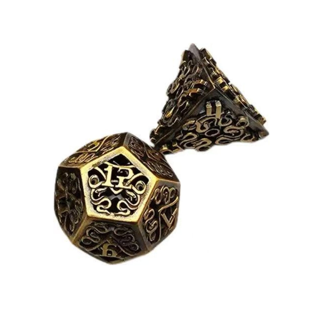 DIEACE D&D Snake Totem Hollow Metal Dice