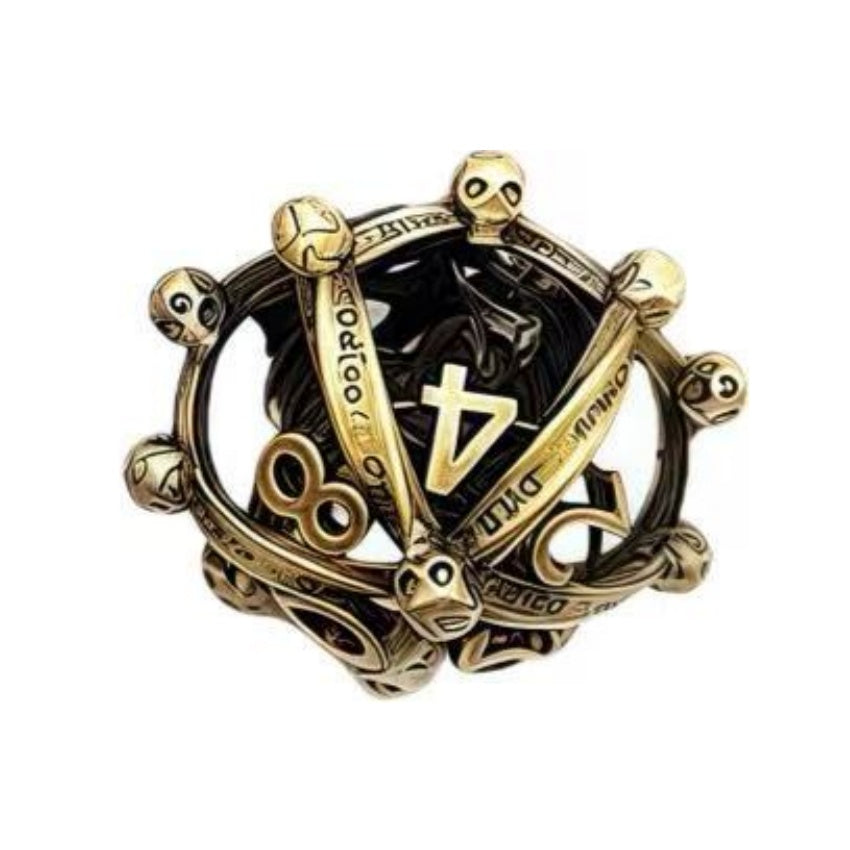 DIEACE D&D 3D Dragon Hollow Metal Dice