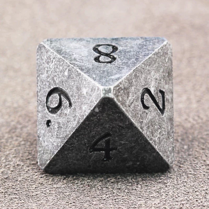 DIEACE D&D Vintage Solid Metal Dice