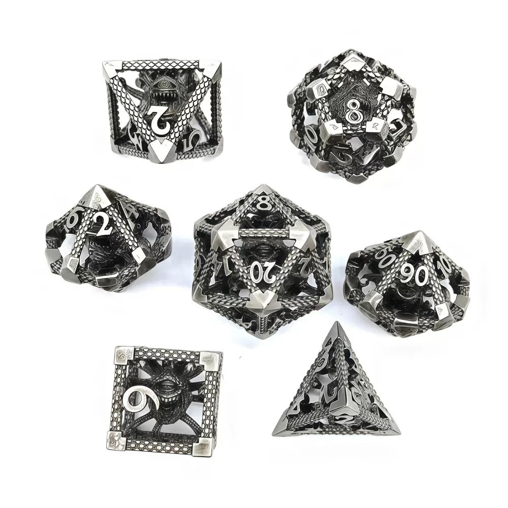 DIEACE D&D One-Eyed Monster Hollow Metal Dice