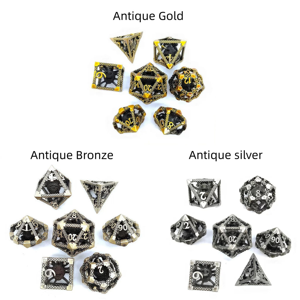 DIEACE D&D One-Eyed Monster Hollow Metal Dice