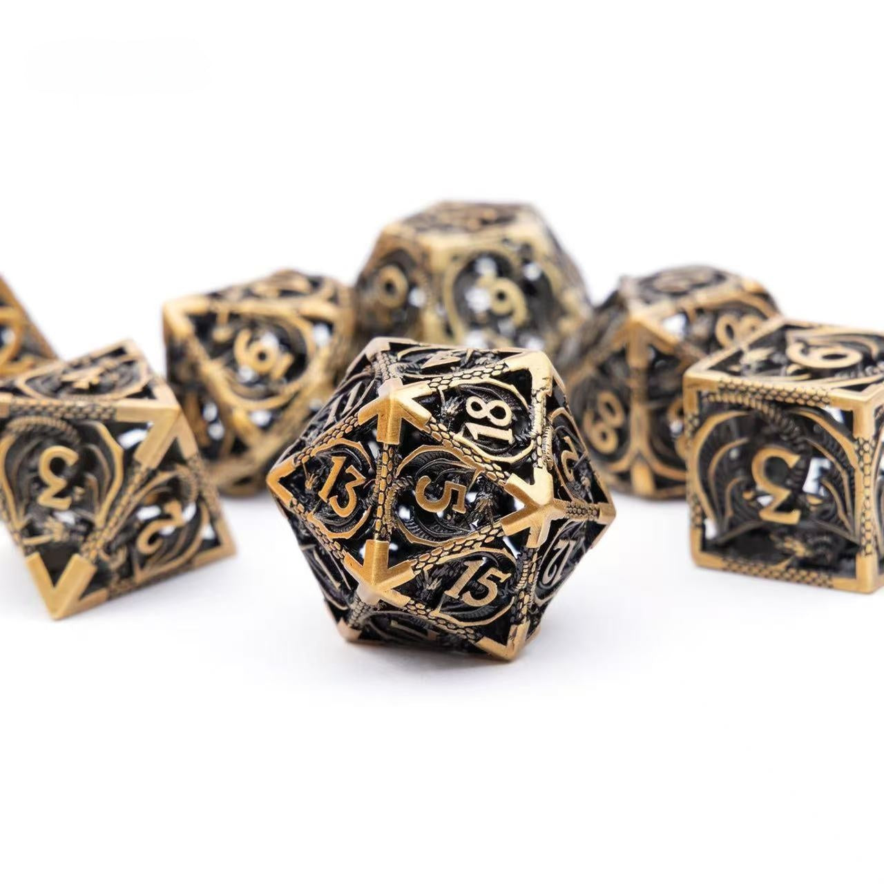 DIEACE D&D Dragon Hollow Metal Dice