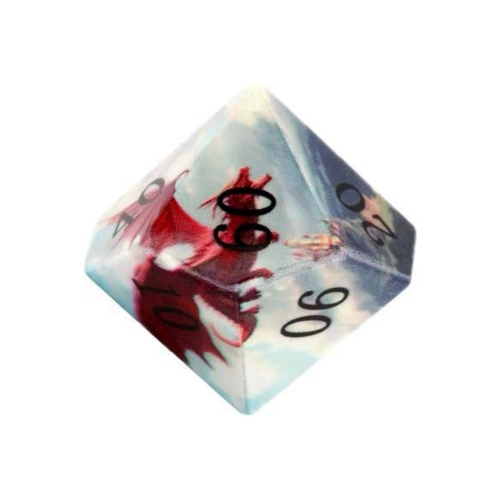 DIEACE D&D 3D Printed Flying Dragon Dice Set