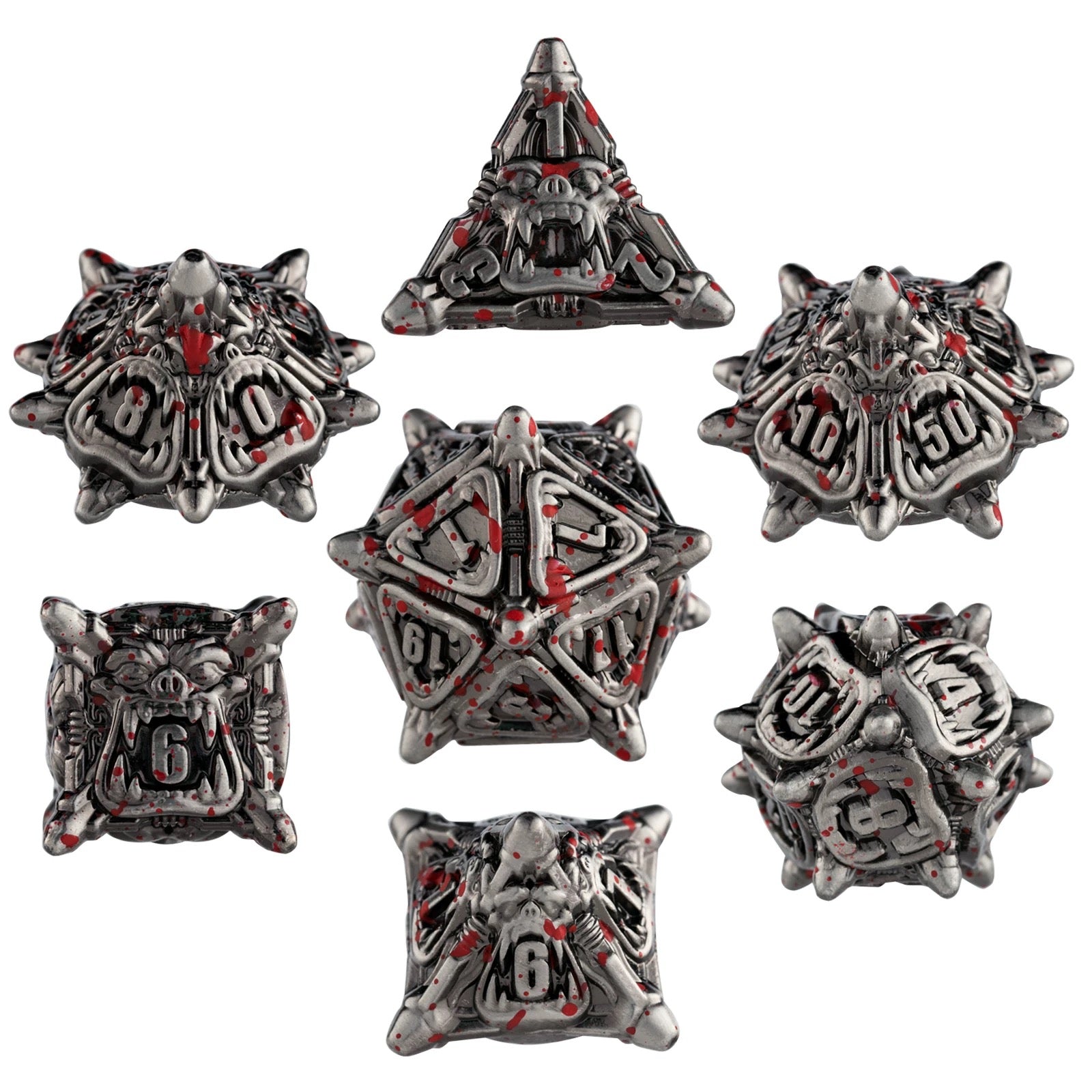 DIEACE D&D Demon Lord Hollow Metal Dice