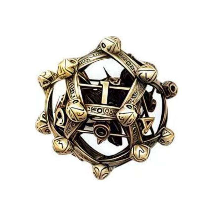 DIEACE D&D 3D Dragon Hollow Metal Dice