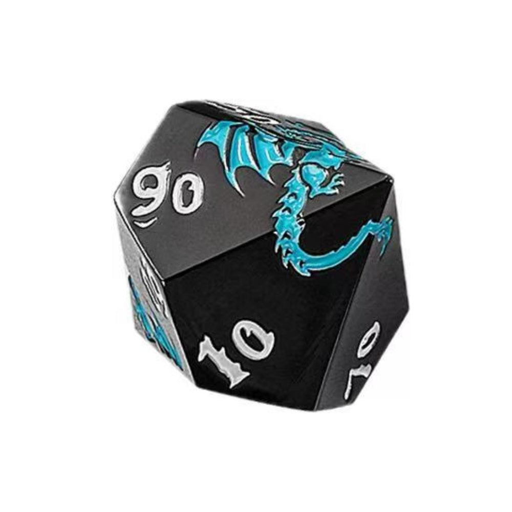 DIEACE D&D Colorful Flying Dragon Metal Dice Set