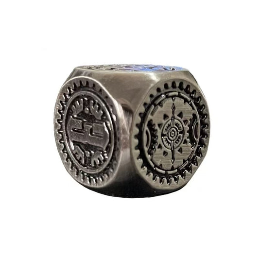 DIEACE D&D Steampunk Single D6 Solid Metal Dice 16MM