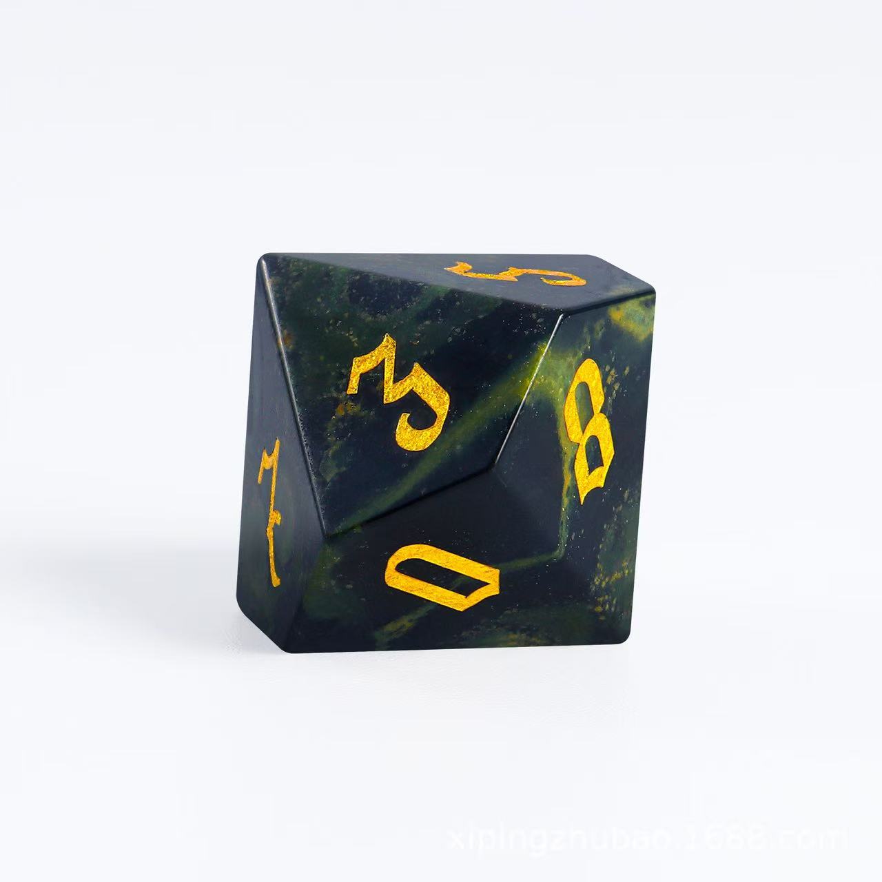 DIEACE D&D Sparrow Stone Gemstone Engraved Dice Set