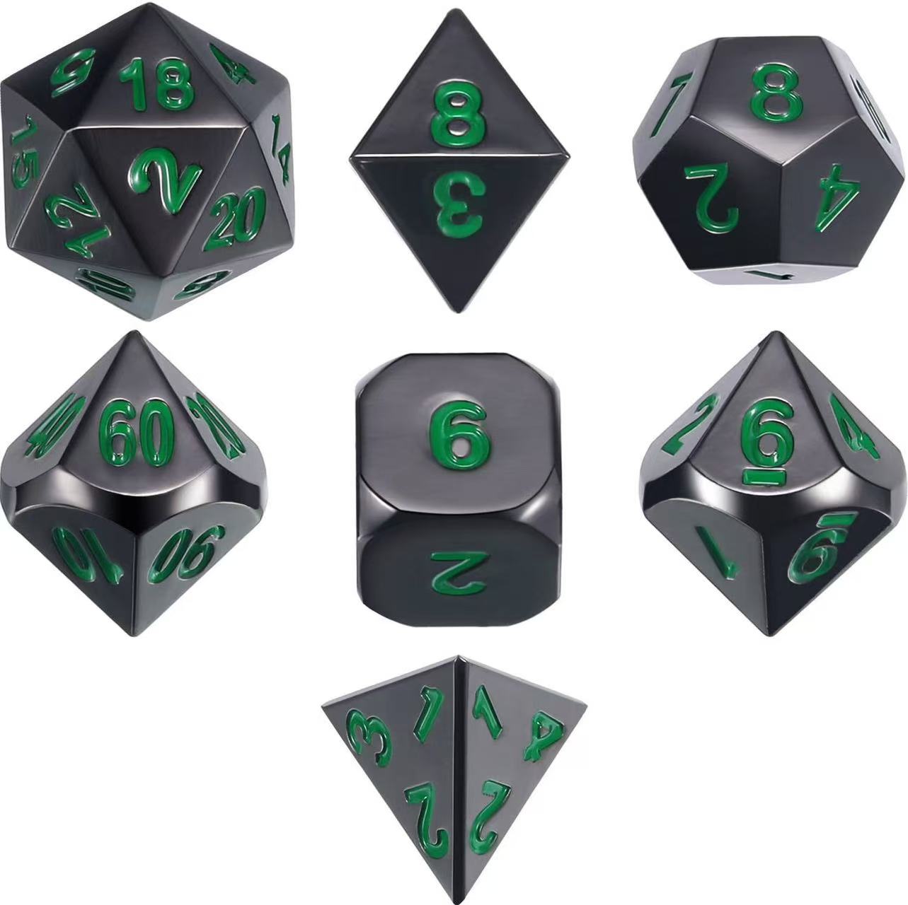 DIEACE D&D Vintage Solid Metal Dice