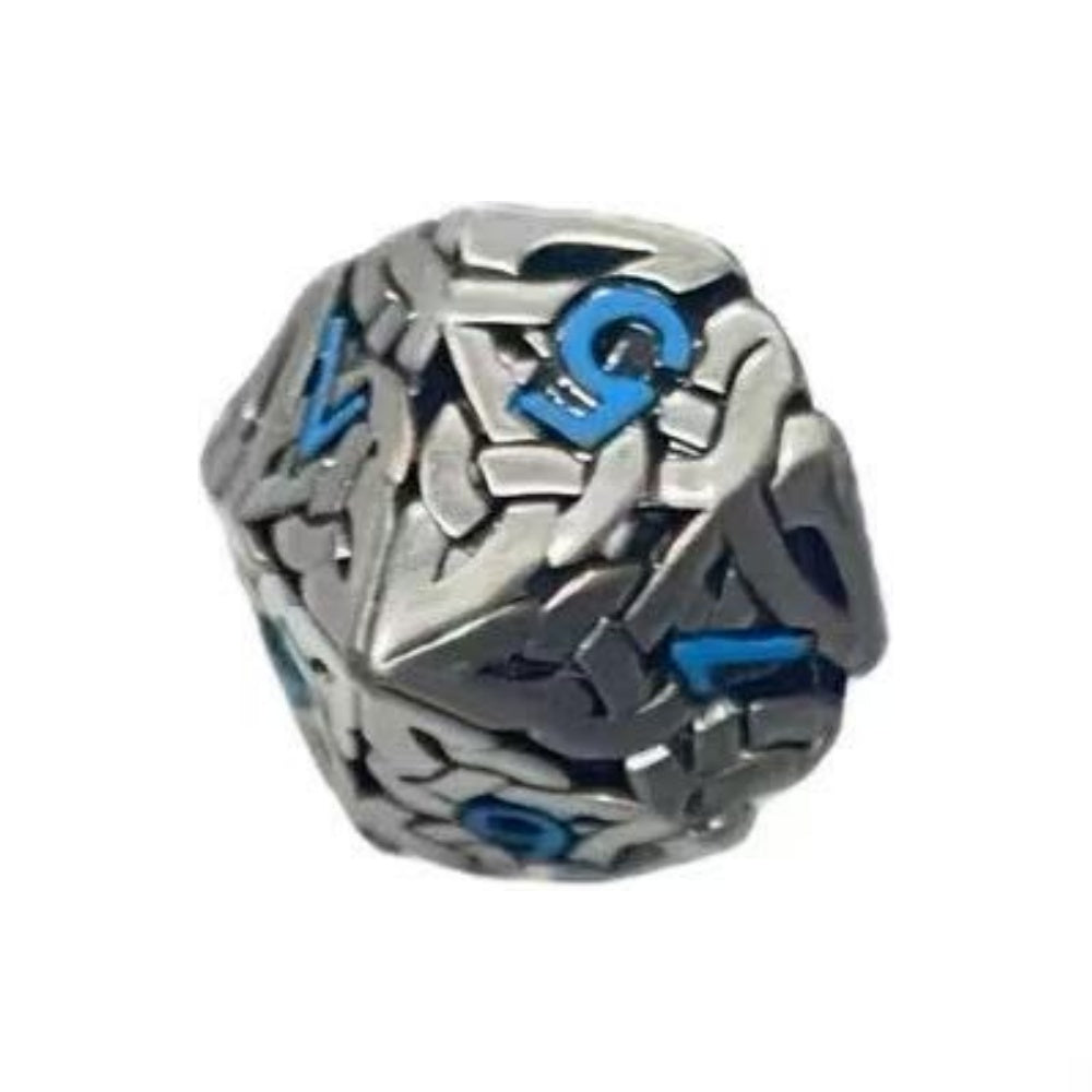 DIEACE D&D Patterned Hollow Metal Dice
