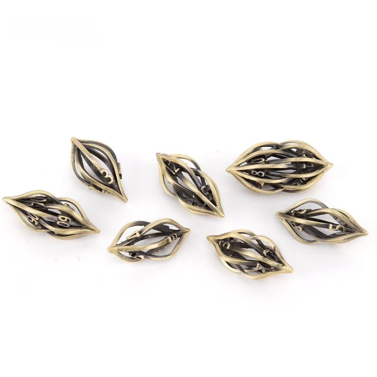 DIEACE D&D Arcana Hollow Metal Dice Set