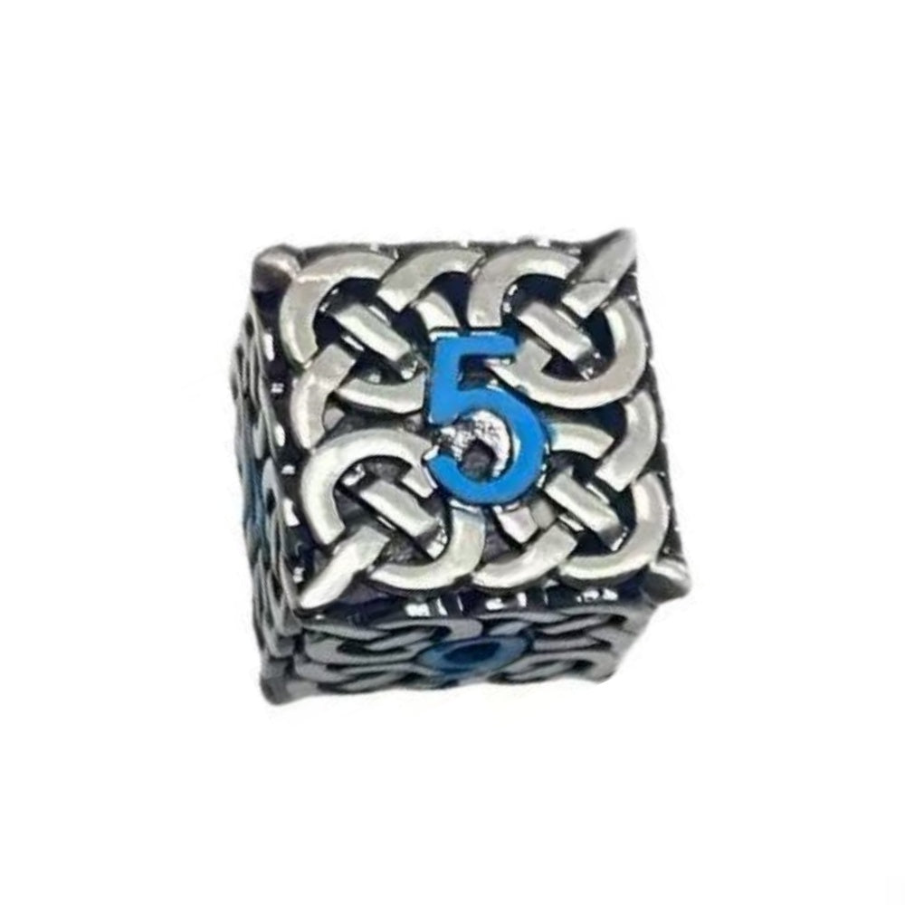 DIEACE D&D Patterned Hollow Metal Dice
