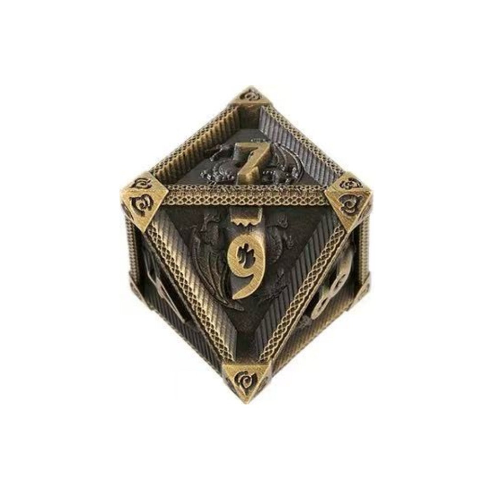 DIEACE D&D Flying Dragon Metal Dice Set