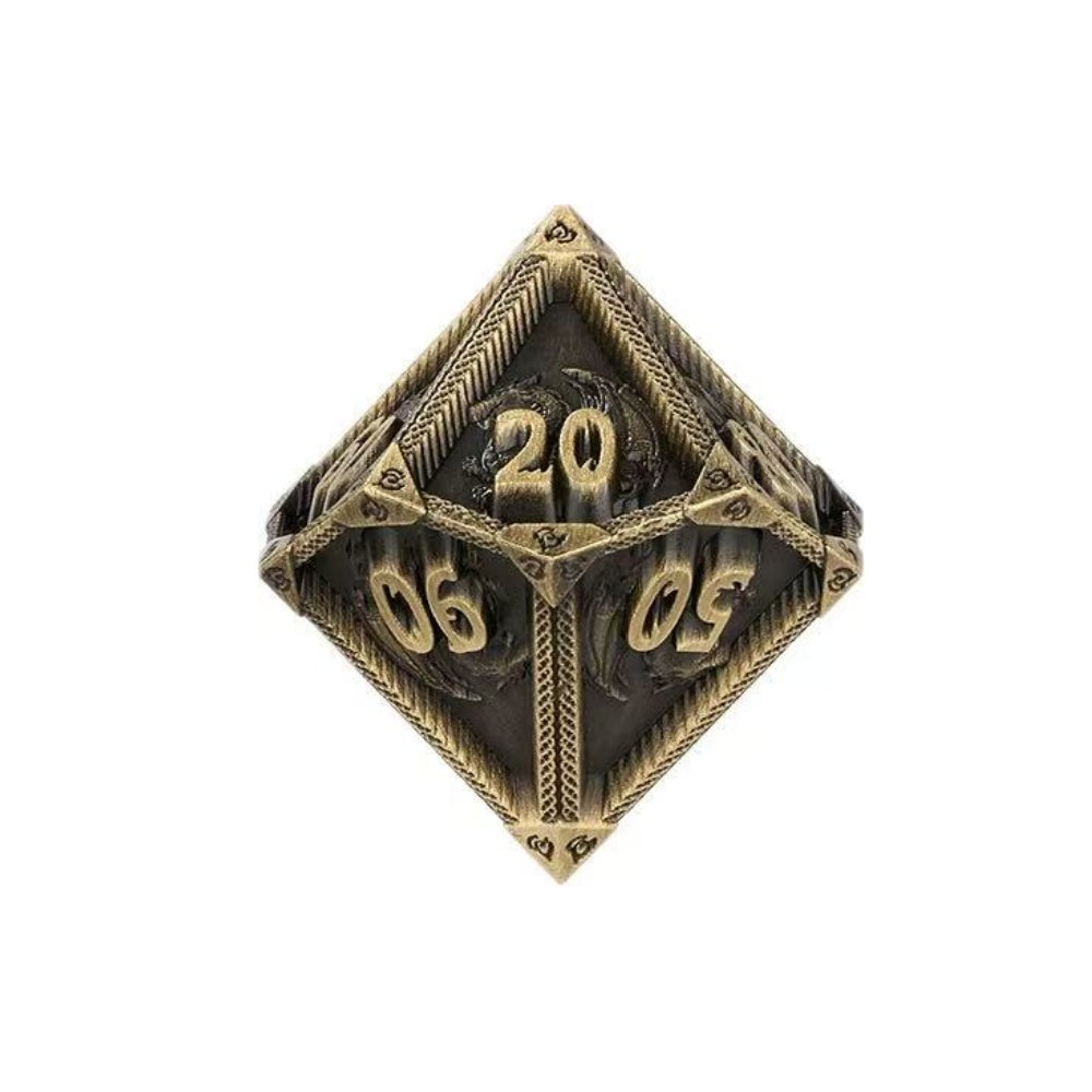 DIEACE D&D Flying Dragon Metal Dice Set