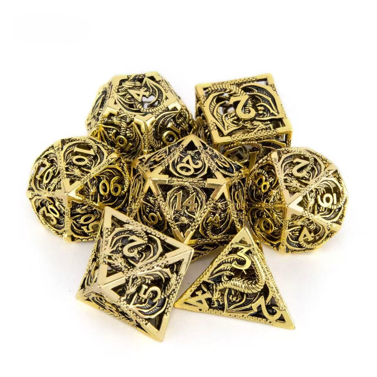 DIEACE D&D Dragon Hollow Metal Dice