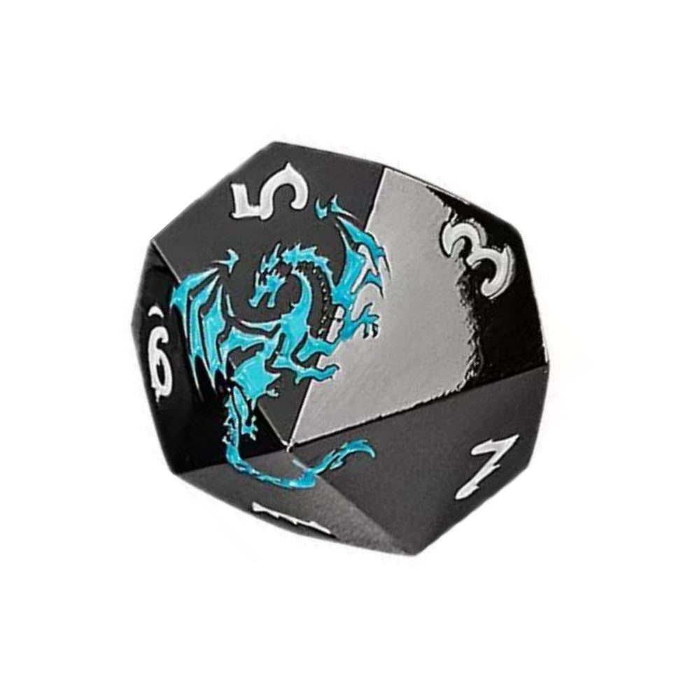 DIEACE D&D Colorful Flying Dragon Metal Dice Set