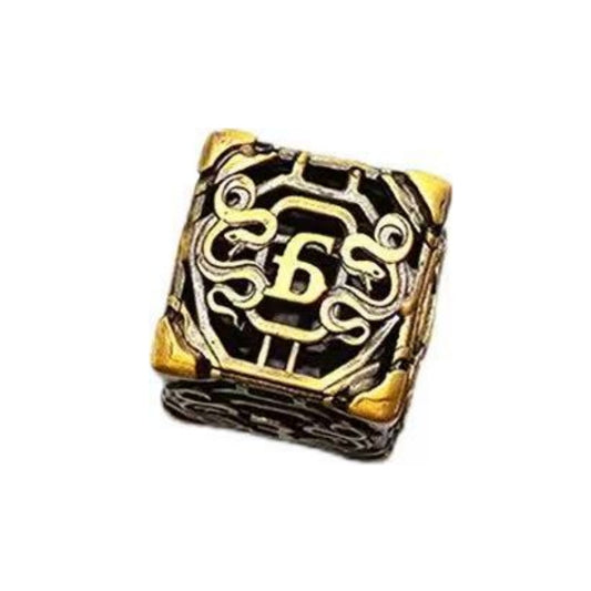 DIEACE D&D Snake Totem Hollow Metal Dice