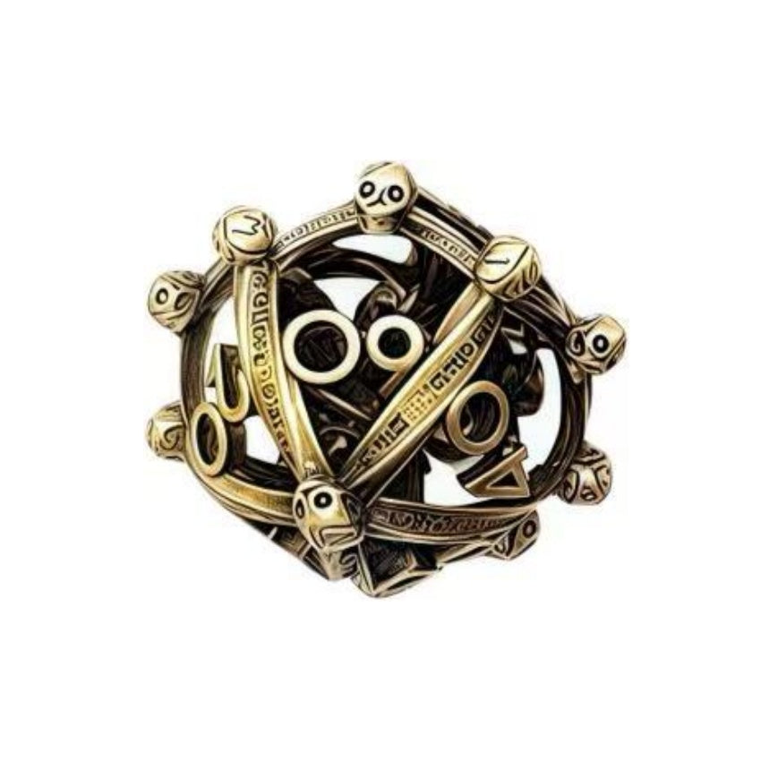 DIEACE D&D 3D Dragon Hollow Metal Dice