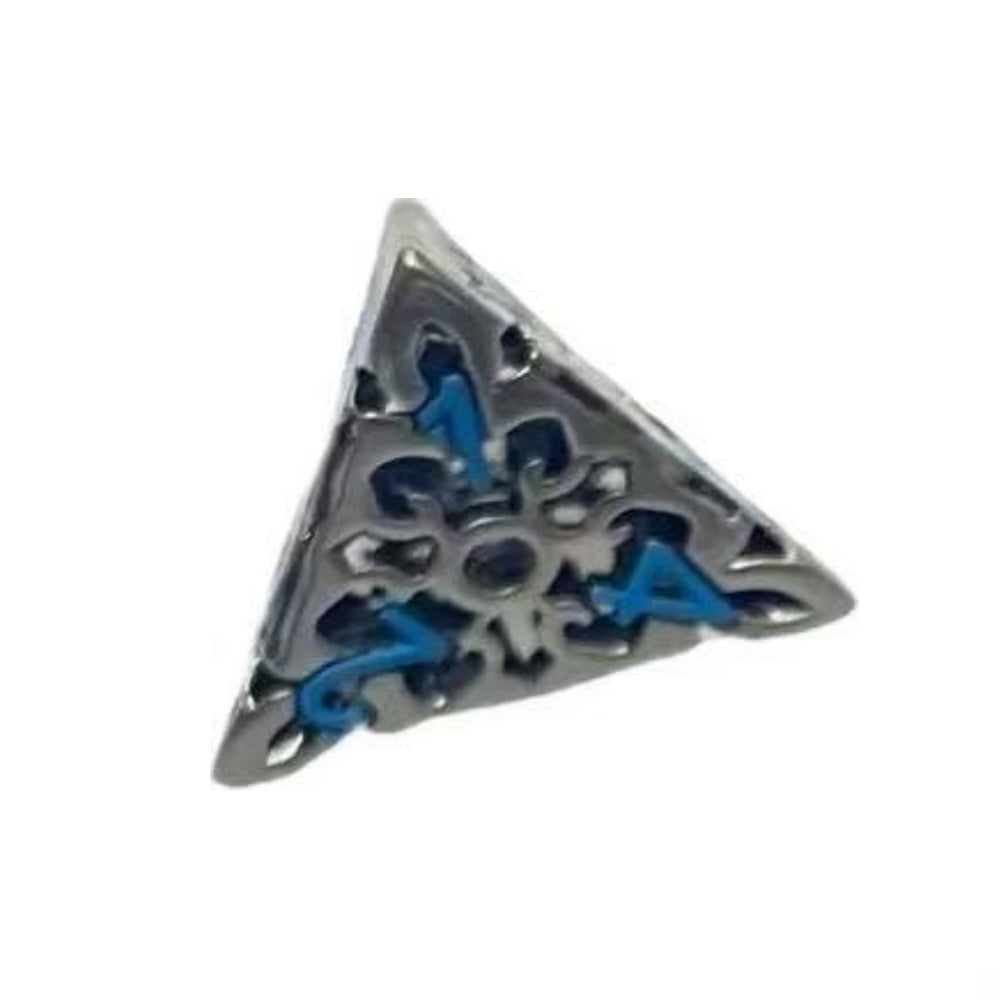 DIEACE D&D Patterned Hollow Metal Dice