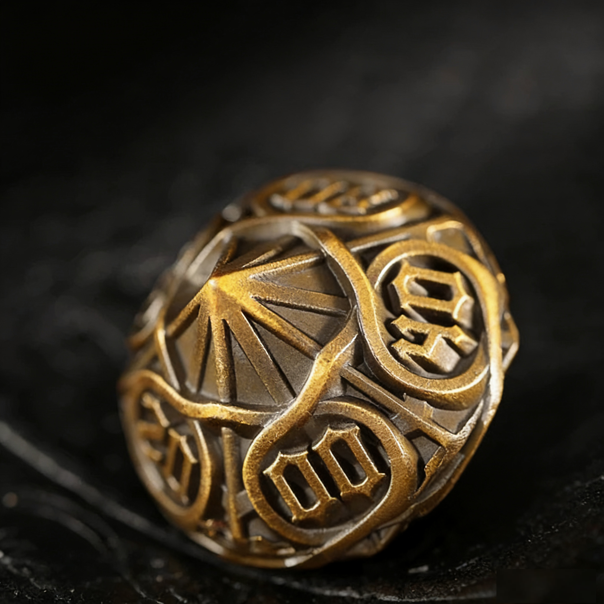 DIEACE D&D Thorn Solid Metal Dice