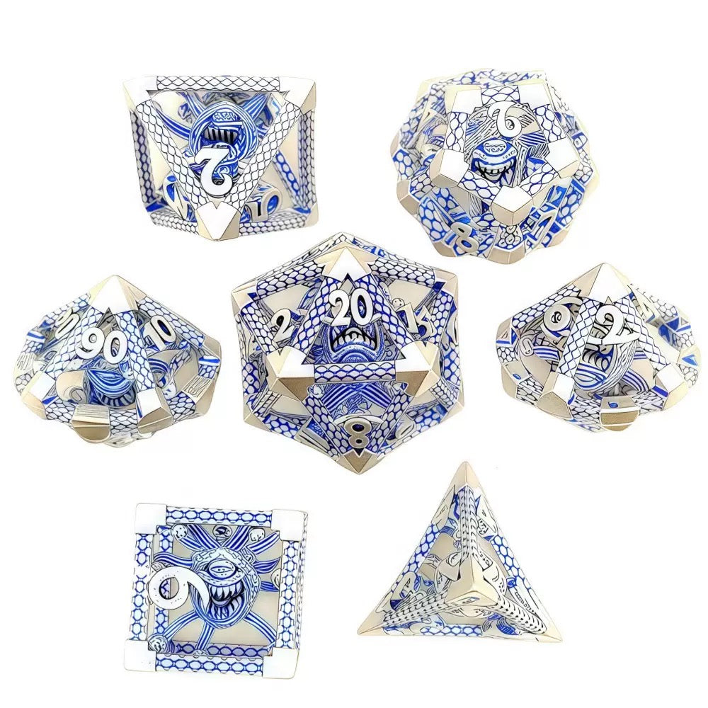 DIEACE D&D One-Eyed Monster Hollow Metal Dice