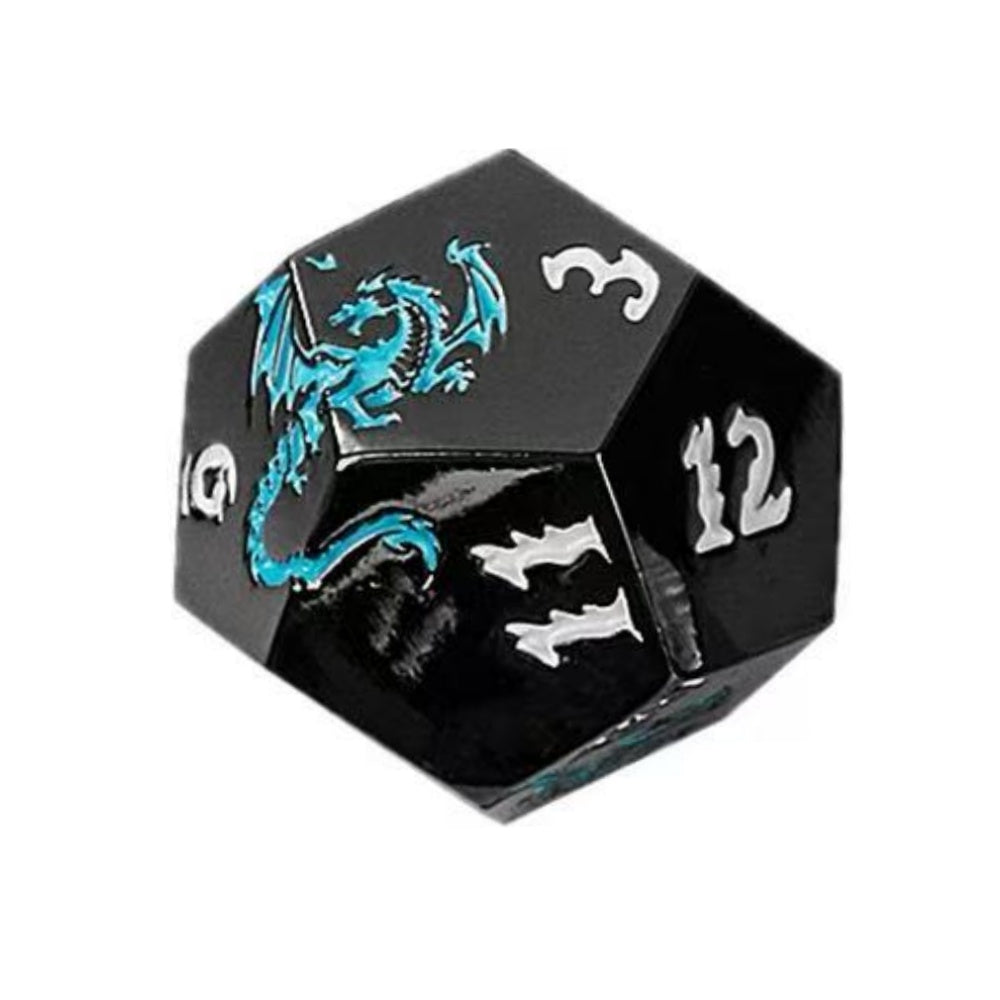 DIEACE D&D Colorful Flying Dragon Metal Dice Set