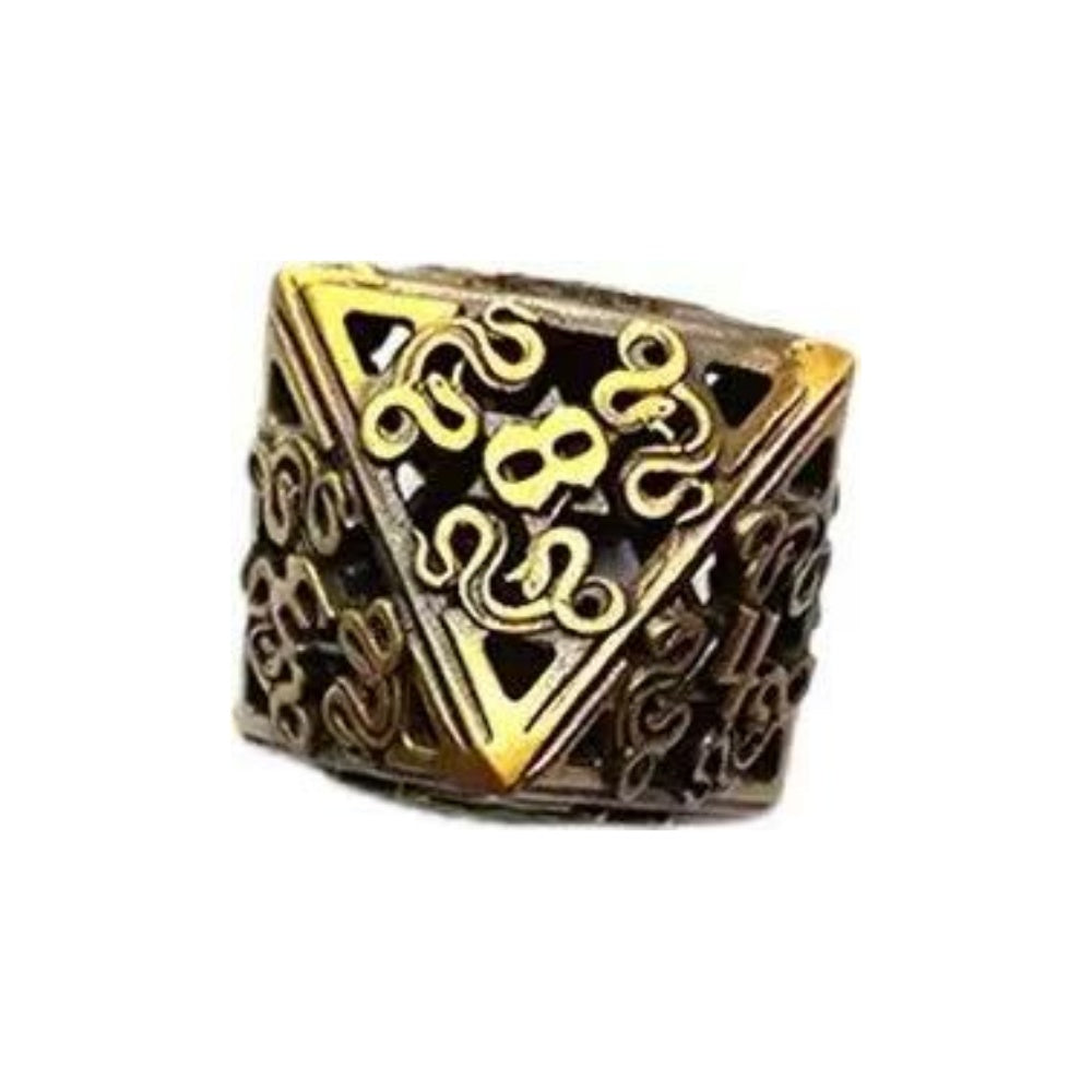 DIEACE D&D Snake Totem Hollow Metal Dice