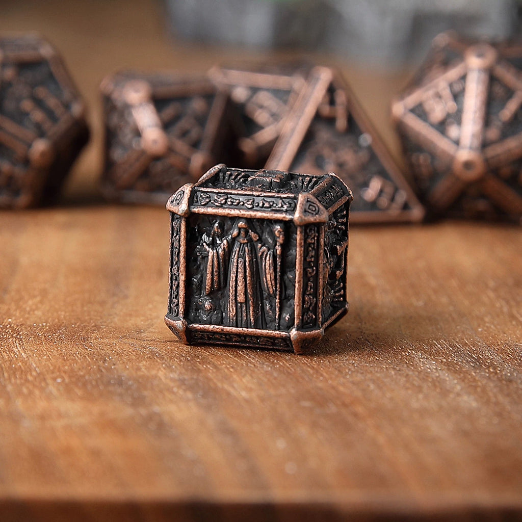 DIEACE D&D Wizard Solid Metal Dice