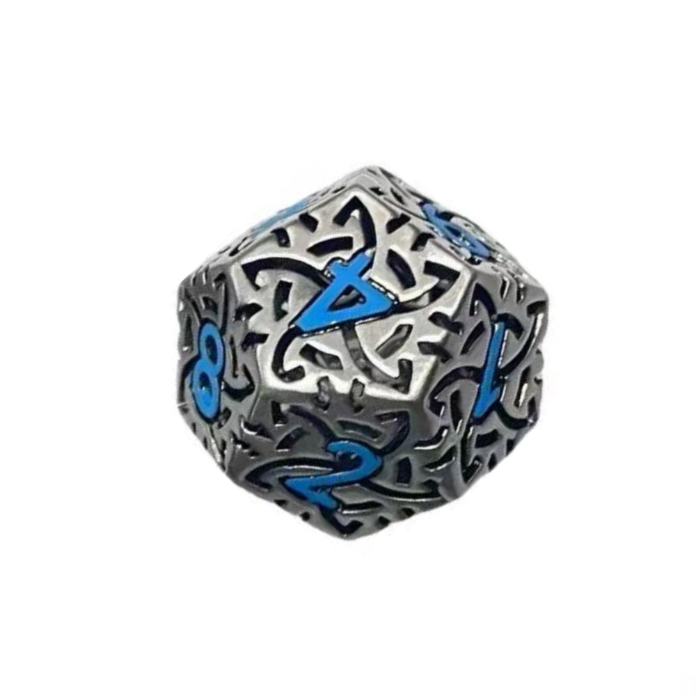 DIEACE D&D Patterned Hollow Metal Dice