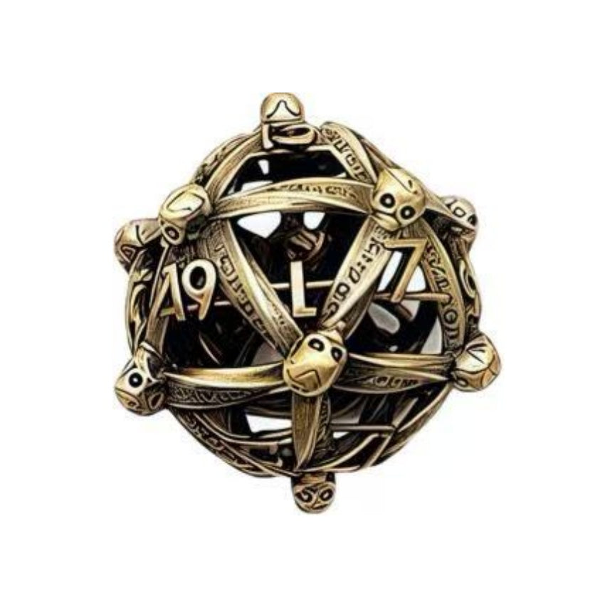 DIEACE D&D 3D Dragon Hollow Metal Dice