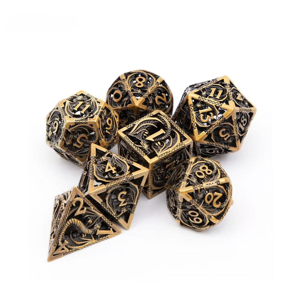 DIEACE D&D Dragon Hollow Metal Dice