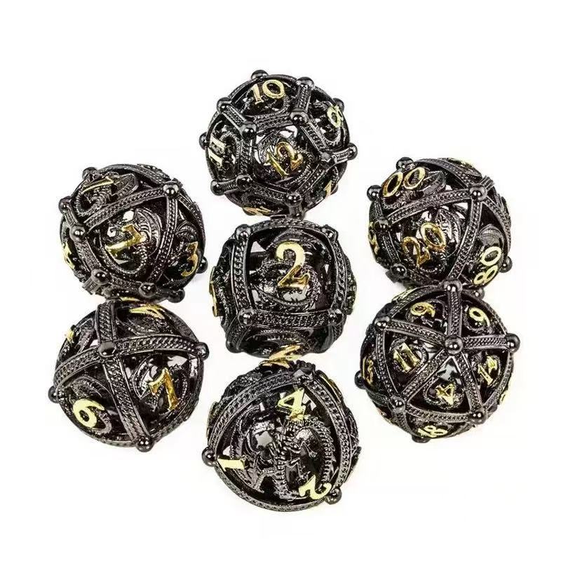 DIEACE D&D Spherical Dragon Hollow Metal Dice
