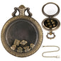 DIEACE D&D Transparent Glass Pocket Watch Metal Dice Set