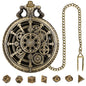 DIEACE D&D Fate Gear Metal Pocket Watch Dice Set