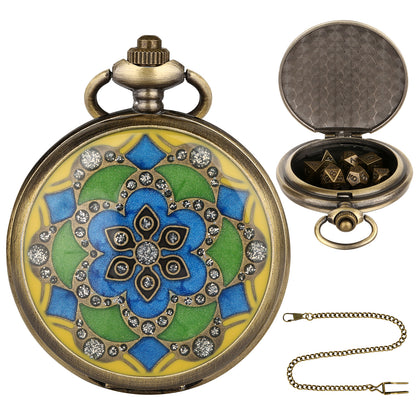 DIEACE D&D Enamel Pocket Watch Metal Dice Set