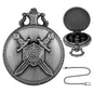 DIEACE D&D Dual Swords Pocket Watch Metal Dice Set