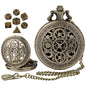 DIEACE D&D Five-Ring Gear Pocket Watch Metal Dice Set