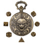 DIEACE D&D Skull Metal Pocket Watch Dice Set
