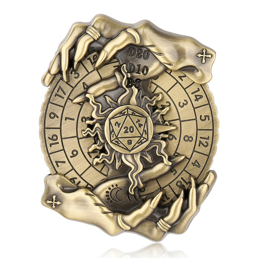 DIEACE D&D Magic Hand Metal Spinner Dice - 7 in 1